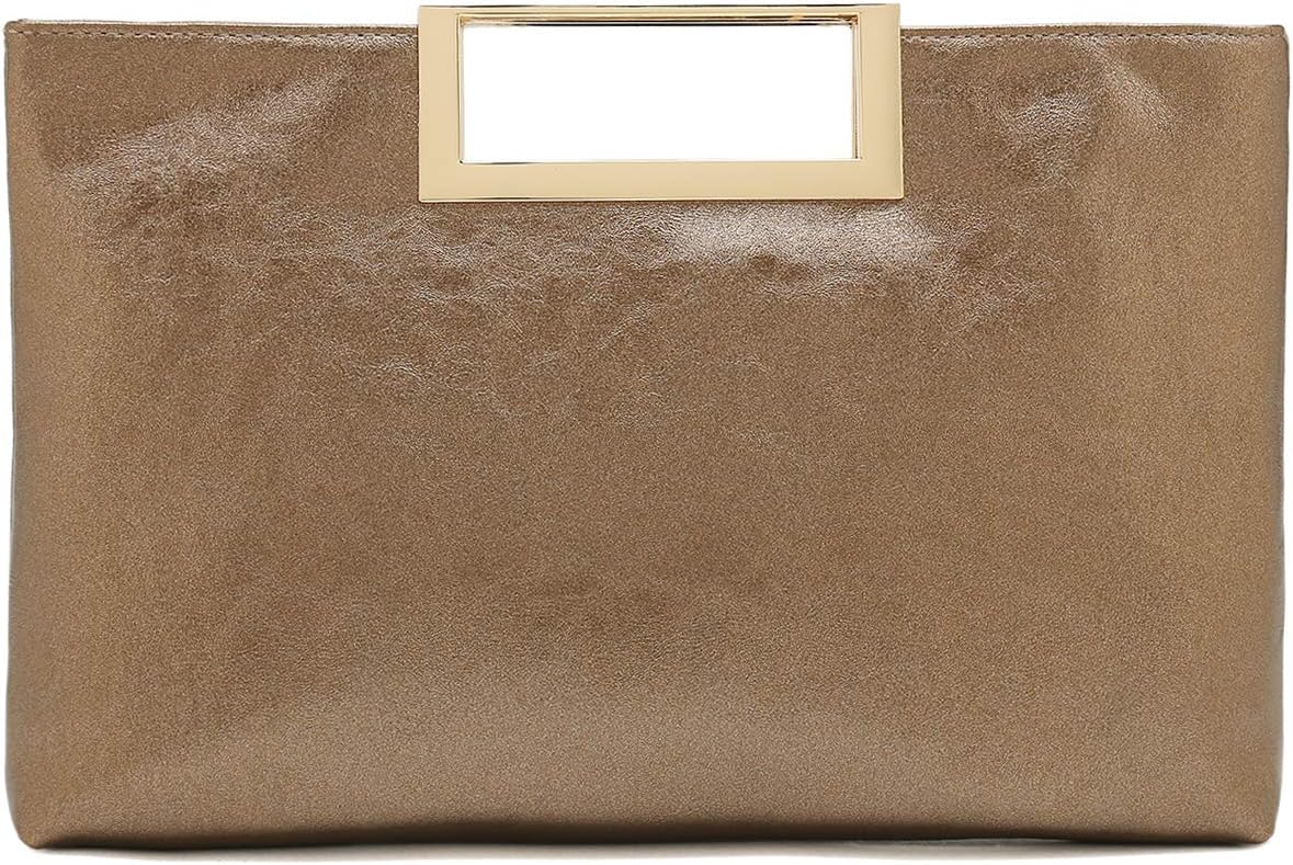 PU Clutch Purse Leather Handbag Stylish Women Convertible