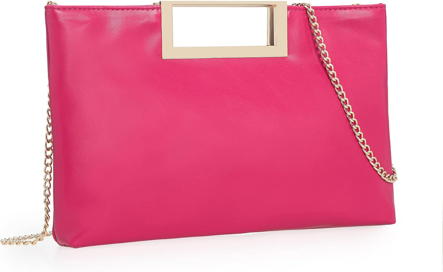 PU Clutch Purse Leather Handbag Stylish Women Convertible