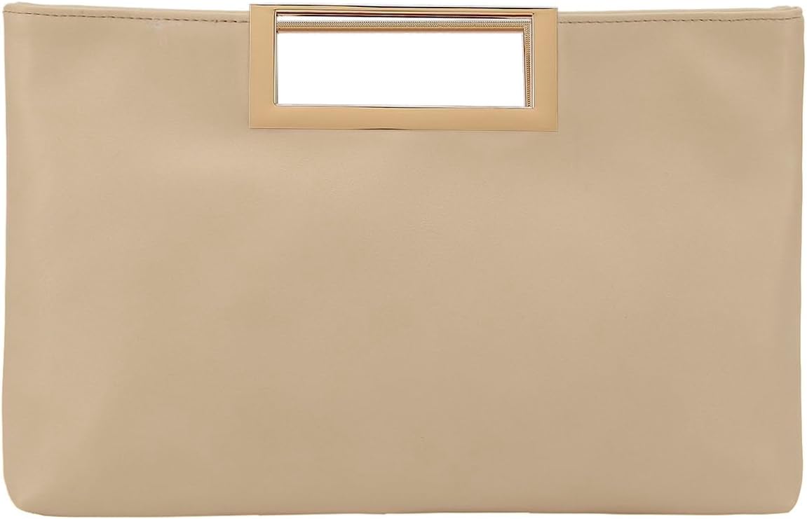 PU Clutch Purse Leather Handbag Stylish Women Convertible