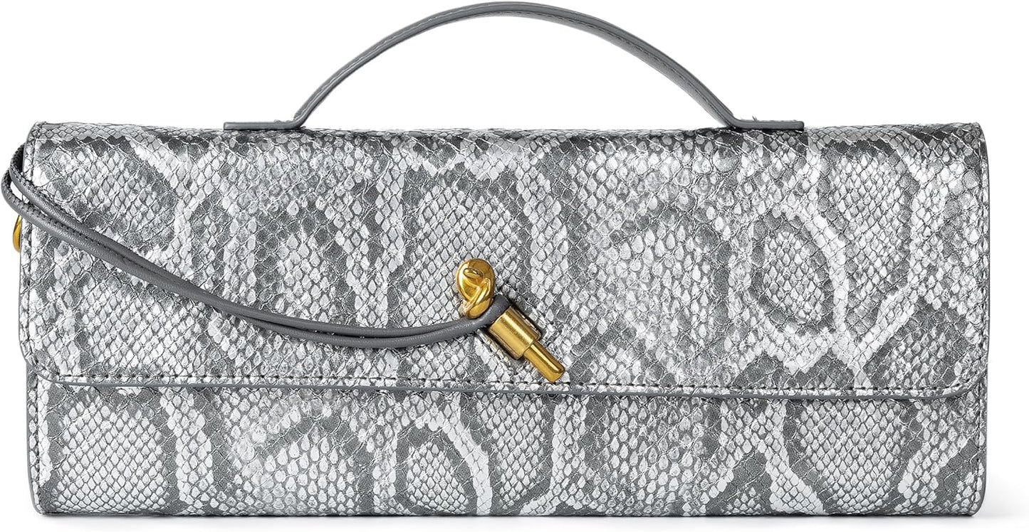 Houndstooth Woven Leather Handbags Crossbody Bag Formal Evening Bag