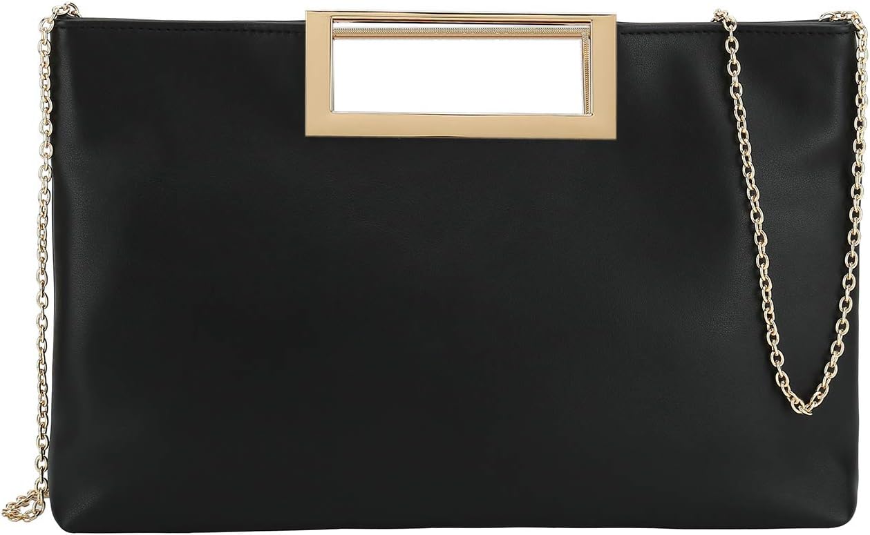 PU Clutch Purse Leather Handbag Stylish Women Convertible