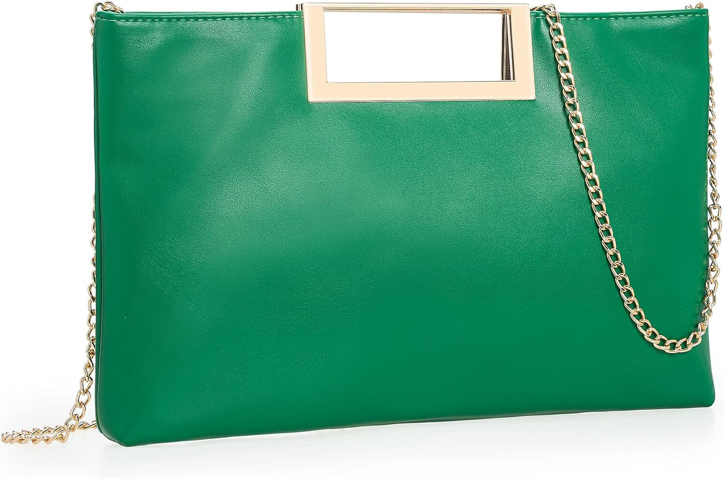 PU Clutch Purse Leather Handbag Stylish Women Convertible