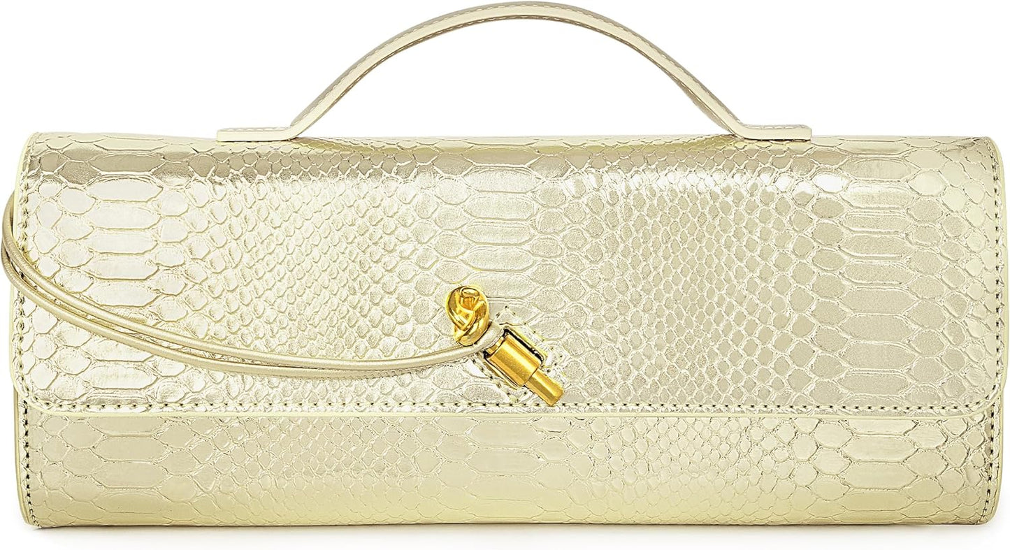 Houndstooth Woven Leather Handbags Crossbody Bag Formal Evening Bag