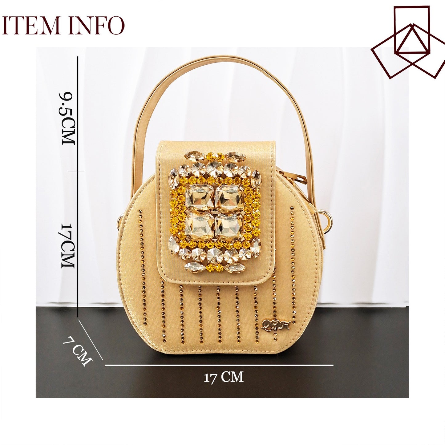 Italian Rhinestone Mesh Slingback Heels Shoes Crystal Clutch Bag Set