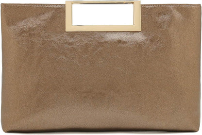 PU Clutch Purse Leather Handbag Stylish Women Convertible