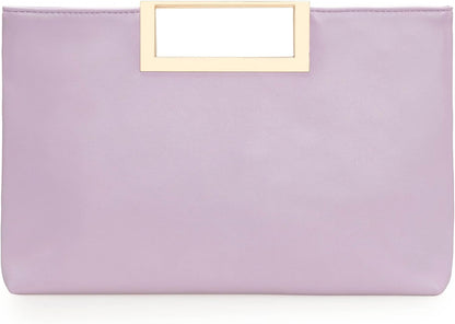 PU Clutch Purse Leather Handbag Stylish Women Convertible
