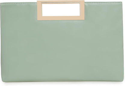 PU Clutch Purse Leather Handbag Stylish Women Convertible