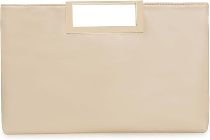 PU Clutch Purse Leather Handbag Stylish Women Convertible