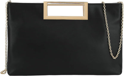 PU Clutch Purse Leather Handbag Stylish Women Convertible