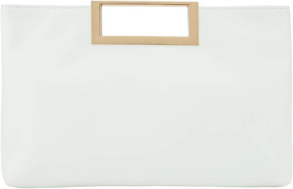 PU Clutch Purse Leather Handbag Stylish Women Convertible