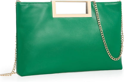 PU Clutch Purse Leather Handbag Stylish Women Convertible
