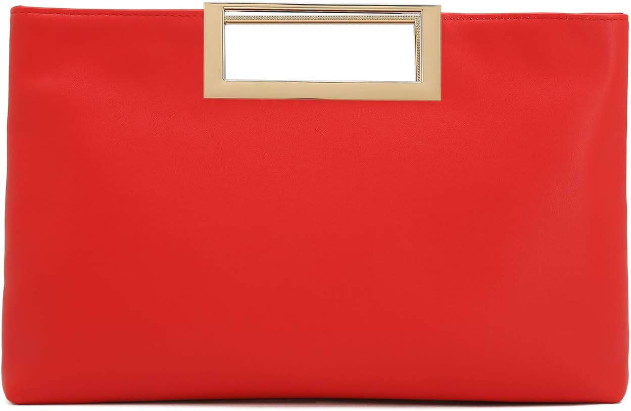 PU Clutch Purse Leather Handbag Stylish Women Convertible